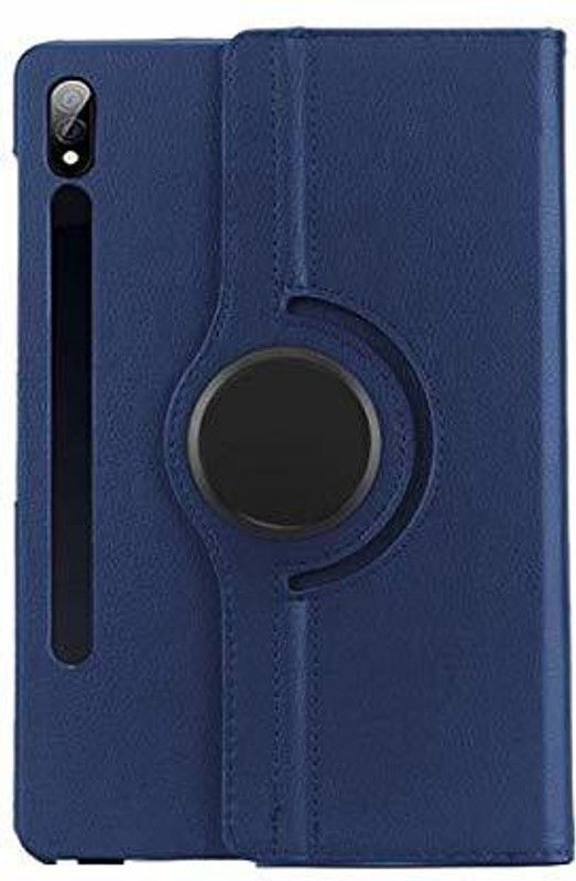realtech Flip Cover for Samsung Galaxy Tab S7+ / S7 Plus (12.4 Inch 2020) (SM-T970 / SM-T976B)  (Blue, Grip Case, Pack of: 1)