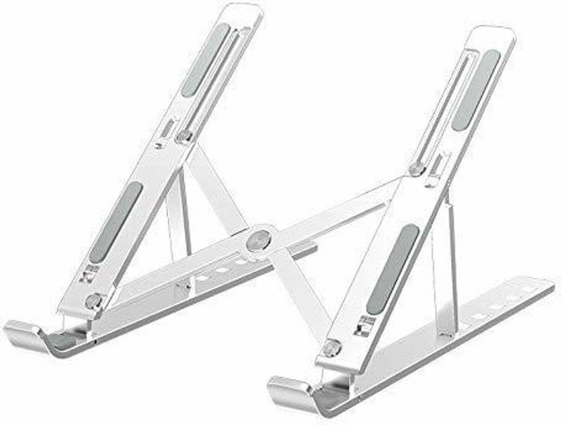 I-Birds Enterprises Adjustable Alluminum Laptop Tablet Stand, Ergonomic Foldable Portable Desktop Holder Laptop Stand