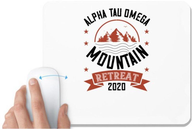 UDNAG White Mousepad 'Adventure Mountain' for Computer / PC / Laptop [230 x 200 x 5mm] Mousepad  (White)