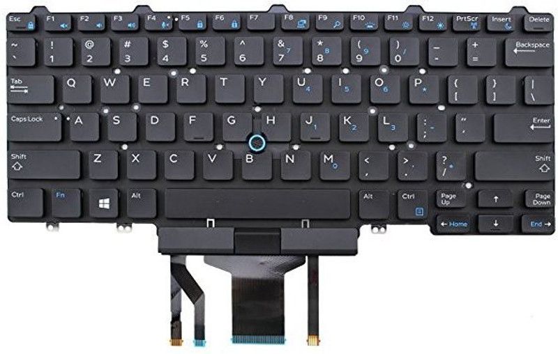 TECHCLONE DELL LATITUDE E7450, E5450, NSK-LK0BC, 0D19TR, Internal Laptop Keyboard  (Black)