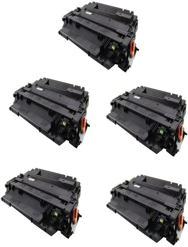 VICPRI 55A / CE255A Black Toner Cartridge-5pic Compatible For Use: HP LaserJet P3010, P3015, P3015d, P3015dn, P3015n, P3015x Printer Black Ink Toner