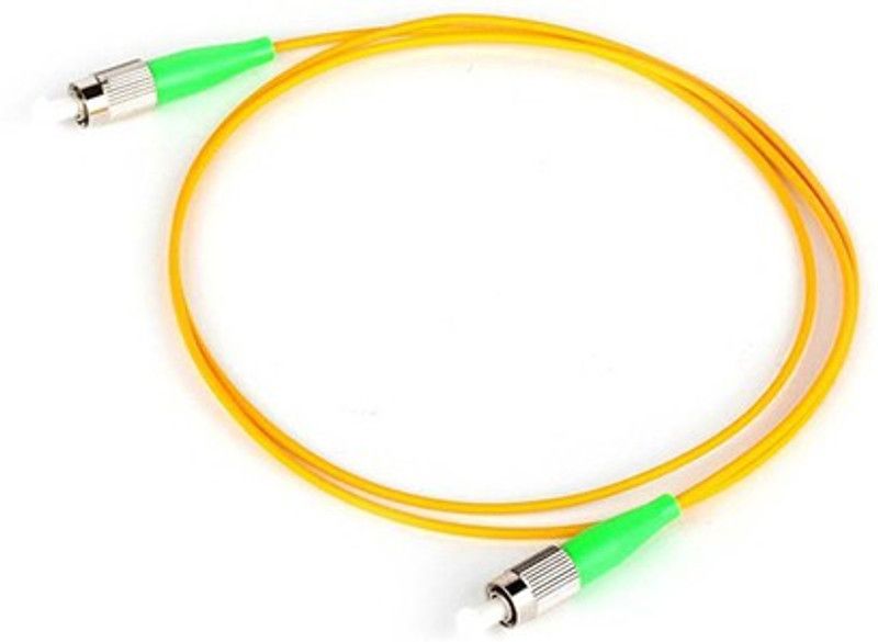 projexon Fiber Optical Cable 3 m FC /APC -FC/APC /SIMPLEX /2MM/LSZH/SM/G652D -3MTR  (Compatible with TELECOMMUNICATION ,DATA CENTER, INTERNET SERVICE PROVIDER, Yellow)