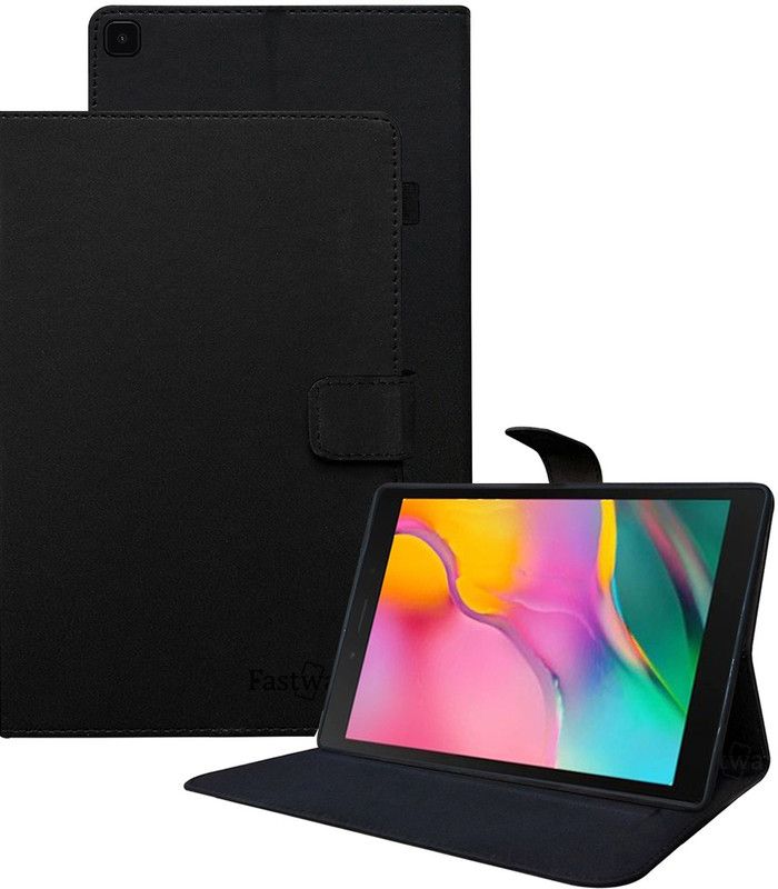 Fastway Flip Cover for Samsung Galaxy Tab A 8.0 Inch 2019 SM-T290, T295, T297  (Black, Dual Protection, Pack of: 1)