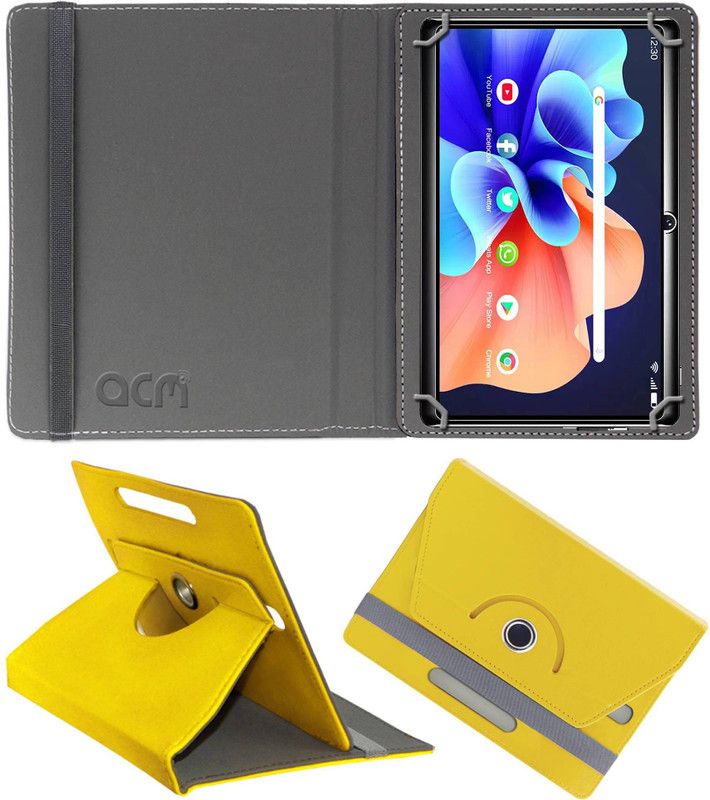 ACM Flip Cover for Ikall N7 Pro  (Yellow, Cases with Holder, Pack of: 1)