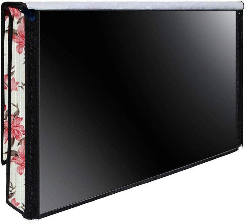 AAVYA UNIQUE FASHION 2 Layer Dustproof & waterproof 32 inch LED TV Monitor Cover for 32 inch LED=LCD=TV Monitor COVER - 32inch/LED/LCD/TV Monitor Cover/Color No 3  (red,white)