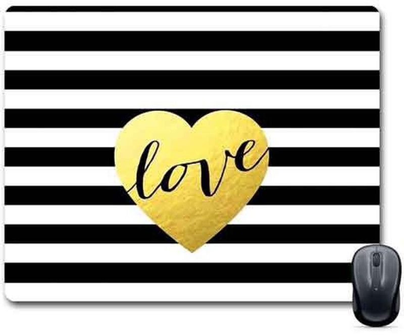 FABTODAY Designer Love Anti-Skid Mouse Pad for Desktop, Laptop, Computer and Gaming (Product ID - 0089) Mousepad  (Multicolor)