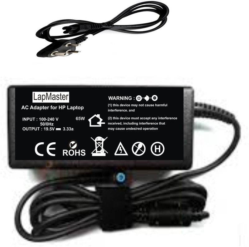 LAPMASTER H|P 14-X000 Blue Pin Laptop 19.5V 3.33A 65W Adapter(Power Cord Included) 65 W Adapter  (Power Cord Included)