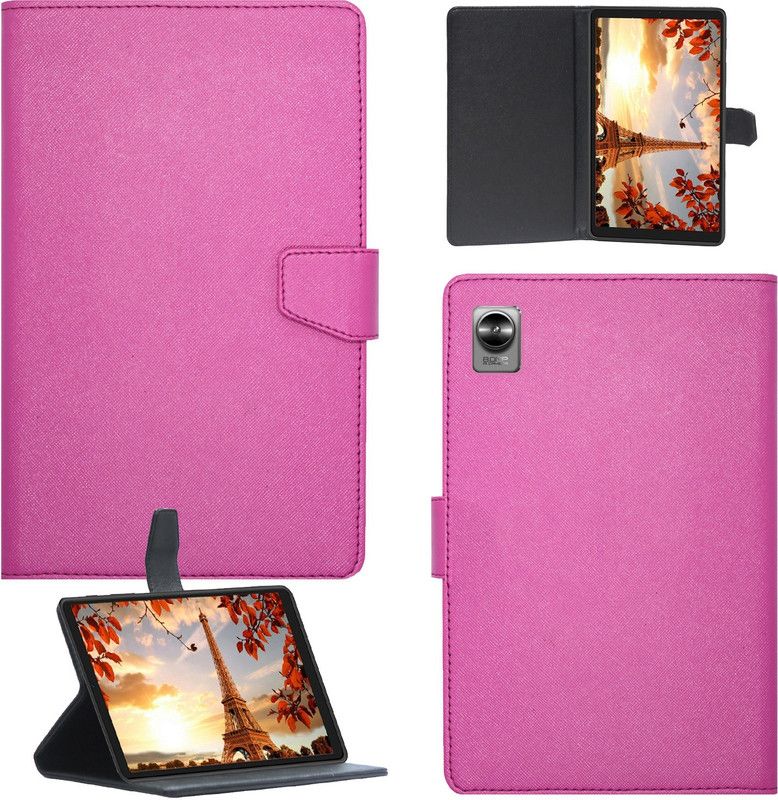Gizmofreaks Flip Cover for Realme Pad Mini 3 / Realme Pad Mini 4 8.68 inch Tablet  (Pink, Cases with Holder, Pack of: 1)