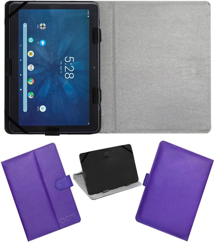 ACM Flip Cover for Onn 10" Tab  (Purple, Cases with Holder)