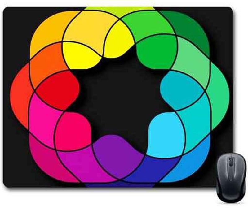 FABTODAY Designer Abstract Anti-Skid Mouse Pad for Desktop, Laptop, Computer and Gaming (Product ID - 0111) Mousepad  (Multicolor)