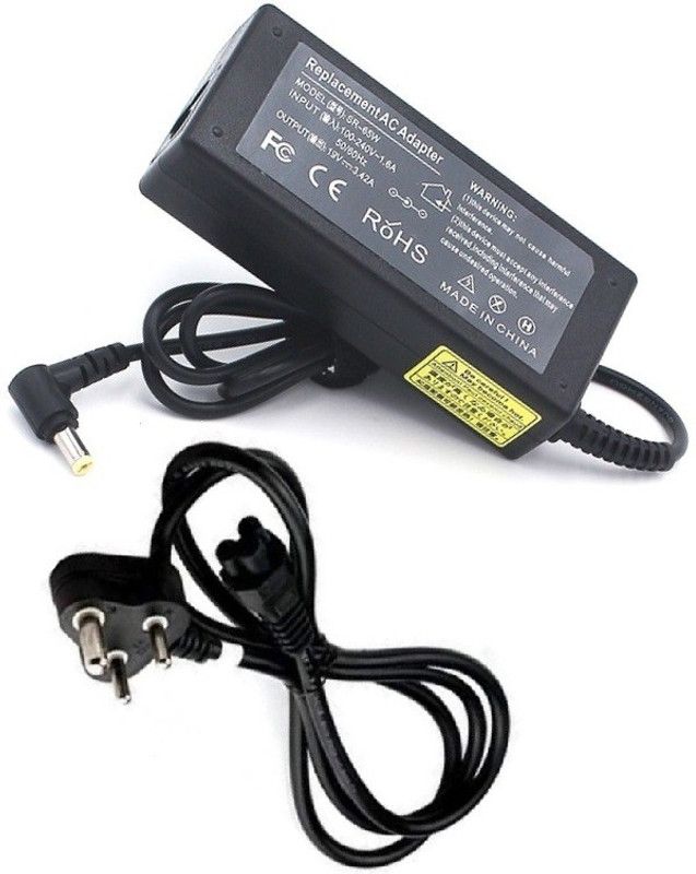 Laplogix Travelmate P243-M 19V 3.42A 65 W Adapter  (Power Cord Included)