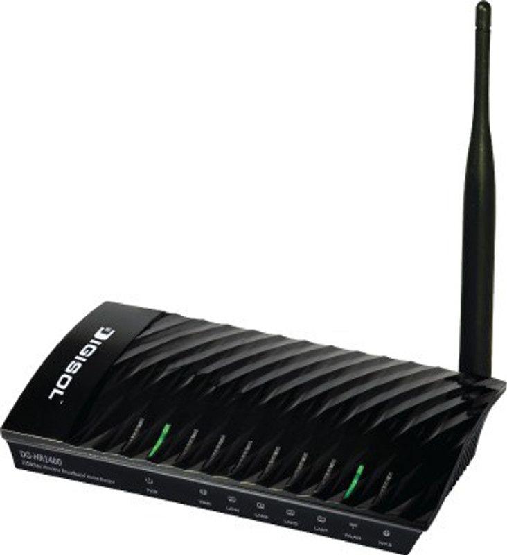 DIGISOL DG-HR1400 Wireless Broadband Home 150 Mbps Wireless Router  (Black, Single Band)