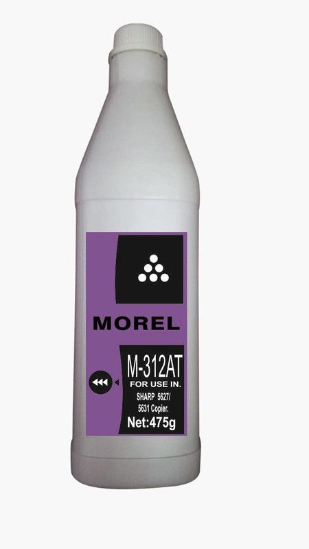 MOREL MX312AT TONER BOTTLE WITH CHIP FOR USE IN SHARP 5627 / 5631 PHOTOCOPIER Black Ink Toner Powder
