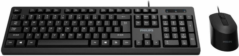 PHILIPS SPT6234 Wired Optical Mouse  (USB 3.0, Black)
