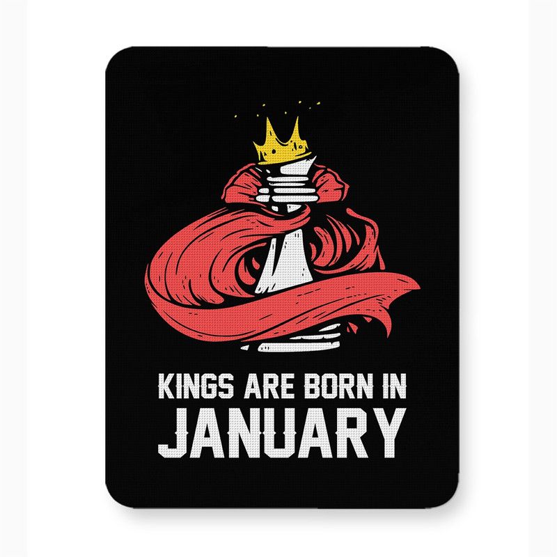 ICARUSBOX Icarus Box Kings Are Born In January Mouse Pad Mat Anti-Slip Rubber Base Mousepad  (Multicolor)