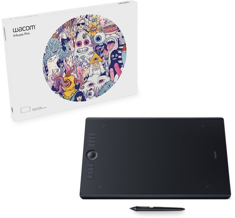 WACOM PTH860/K0-CX/ PTH-860/K0 INTOUS PRO LARGE 12.24 x 8.5 inch Graphics Tablet  (Black, Connectivity - USB)