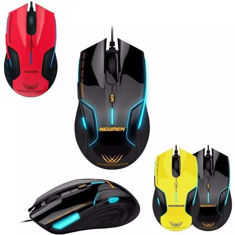 FKU Newmen N500 USB WIRED GAMING MOUSE Black Wired Optical Gaming Mouse  (USB 2.0, USB 2.0, Black)