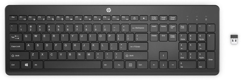 HP 230 Wireless Keyboard Wireless Laptop Keyboard  (Black)