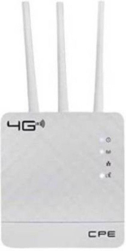Wedron 300Mbps Wireless 4G LTE, Wi-Fi 300H, Plug and Play, Parental Controls, Guest Network, with Micro SIM Card Slot, WiFi Router [Pack of 1] 300 Mbps 4G Router  (White, Dual Band)
