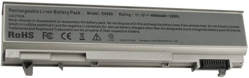 Racemos E6400 E6410 E6500 E6510 E8400 Precision M2400 M2400N M4400 M4500 6 Cell Laptop Battery