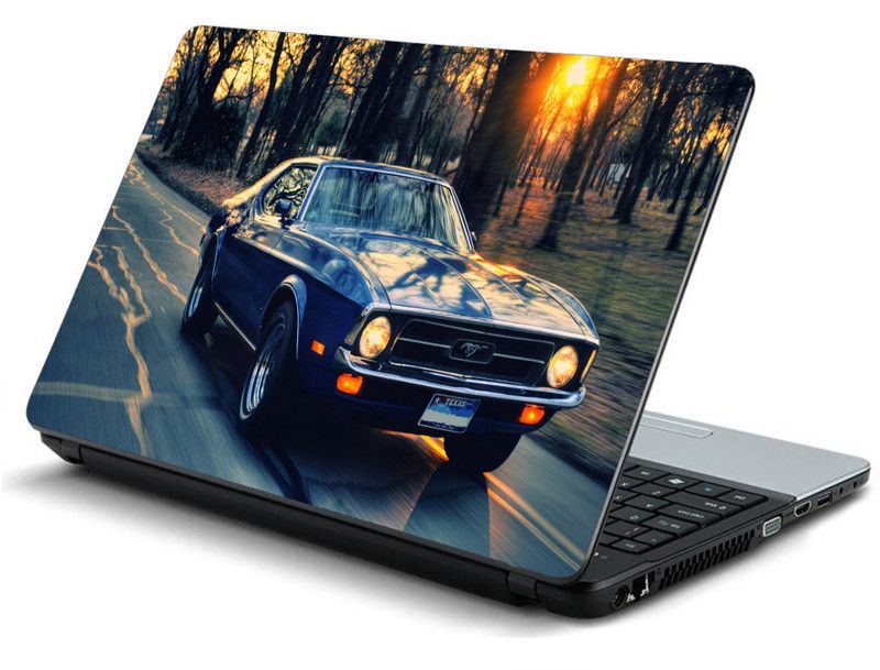 Advik Arts ford mustang cars traffic Vinyl Laptop Decal 15.6