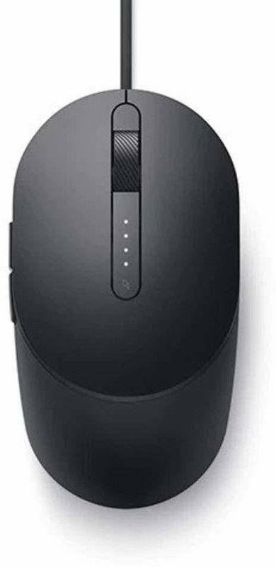 RAELECTRONICS Dell MS3220 Wired Laser Mouse, Titan Grey Wired Optical Mouse  (USB 2.0, Grey)