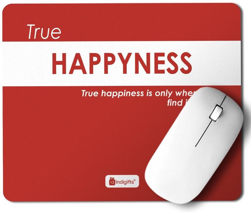 Indigifts Mousepad for Laptop and Computer_S-MPDRBBK01RTMP-OWS19025 Mousepad  (Red)
