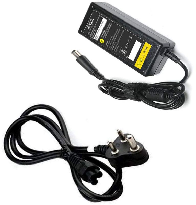 Revice Laptop charger for 5490, D232H, E7440 19.5V 3.34A Pin 7.4 x 5.0mm 65 W Adapter  (Power Cord Included)