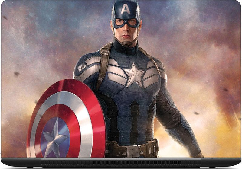 i-Birds ® captain america shield Exclusive High Quality Laptop Decal, laptop skin sticker 15.6 inch (15 x 10) Inch iB-5K_skin_2071 Vinyl Laptop Decal 15.6