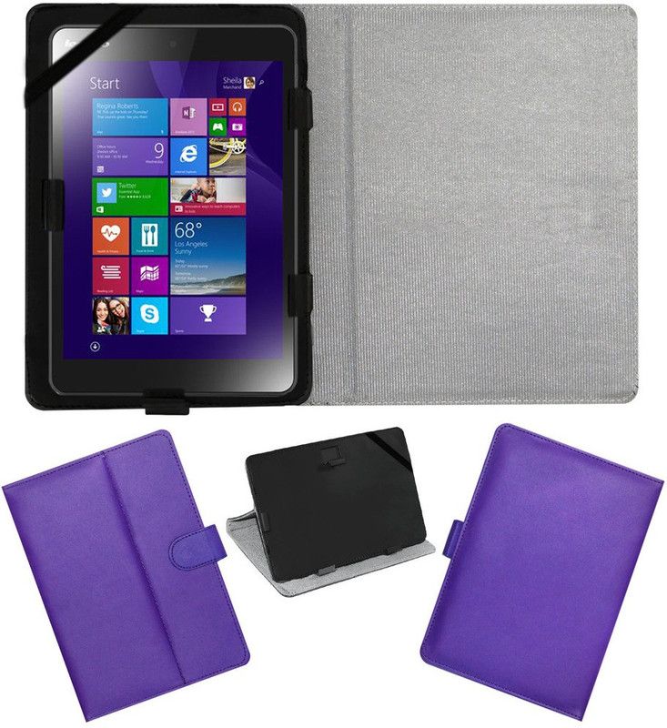 ACM Flip Cover for Lenovo Miix 3  (Purple, Cases with Holder, Pack of: 1)