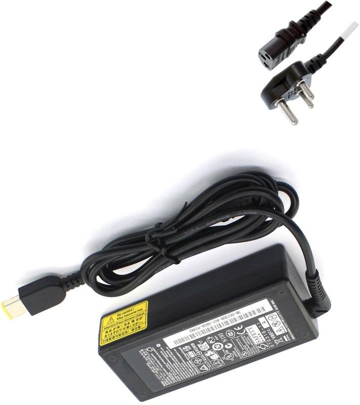 VGTECH Laptop adapter Compatible with E550 20DF003DUS/T431S 20AA002P/X1 Carbon 20BT000PUS 65 W Adapter  (Power Cord Included)