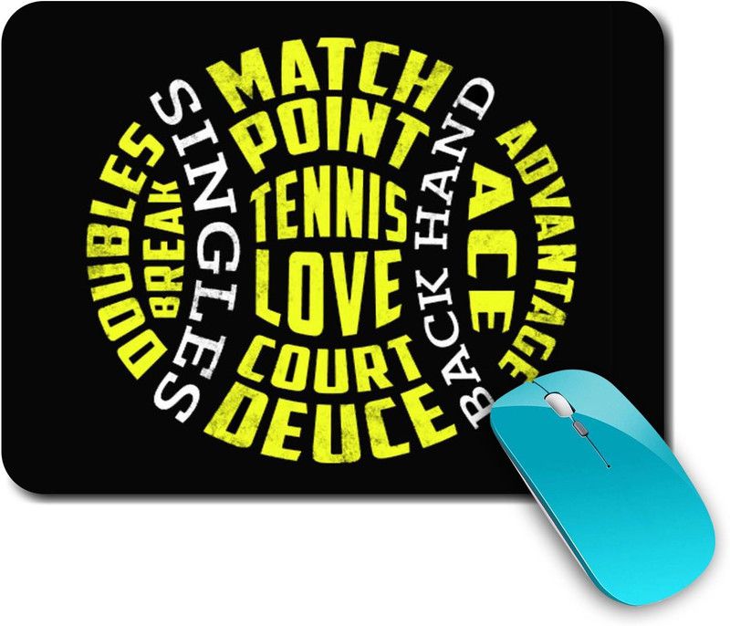 whats your kick Tennis | Sports | Game | Fitness |Creative | Printed Mouse Pad/Designer Waterproof Coating Gaming Mouse Pad For Computer/Laptop (Multi13) Mousepad  (Multicolor)