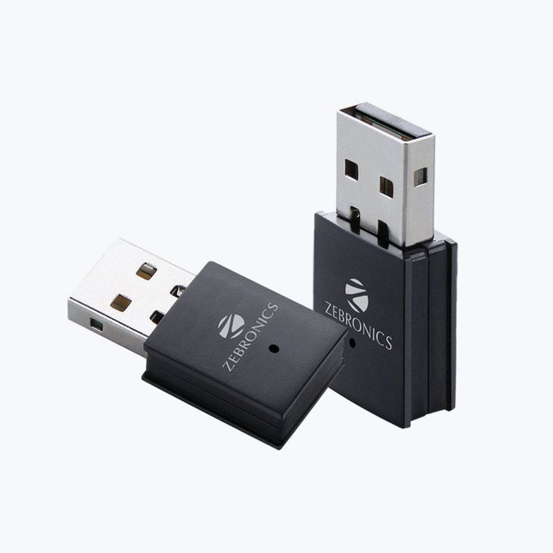 ZEBRONICS Zeb-USB300WF USB Adapter  (Black)