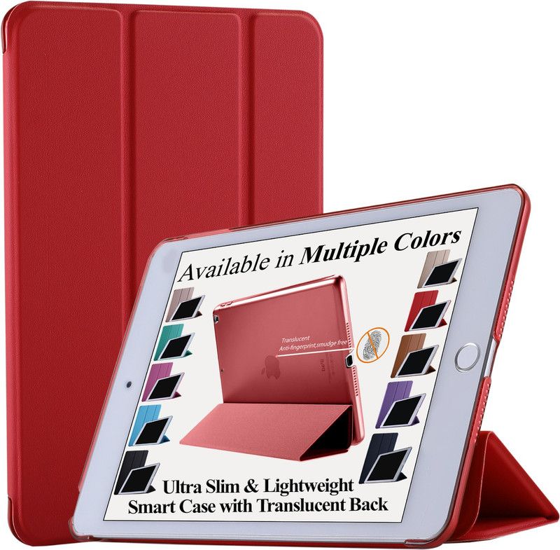 DuraSafe Cases Flip Cover for iPad Mini 5th Gen 2019 7.9 Inch [ Mini 5 ] Slim Protective Frosted PC Dual Angle Stand Cover  (Red, Hard Case, Pack of: 1)