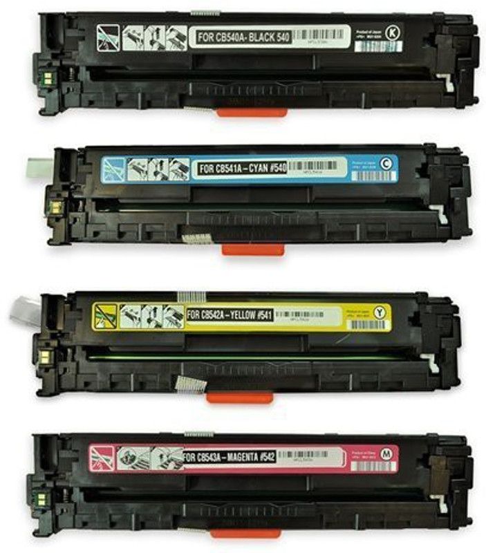 Dubaria 125A Toner Cartridge Bundle Combo Compatible For HP 125A - 540A, 541A, 542A, 543A Toner Cartridge For HP Printers Color LaserJet CM1312 / CM1312nfi / CP1210 / CP1215 / CP1510 / CP1515n / CP1518ni Black + Tri Color Combo Pack Ink Toner