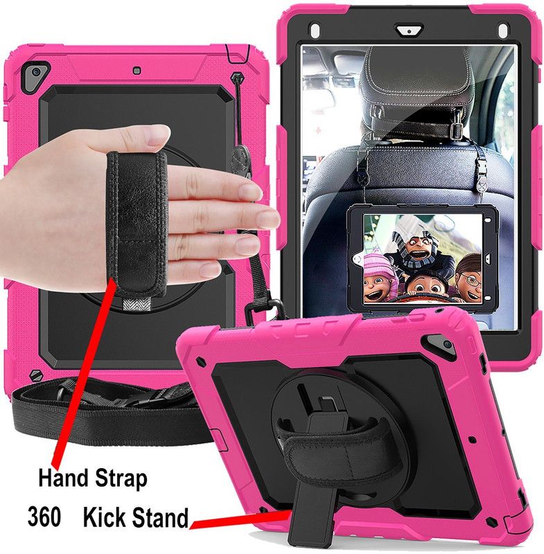 DuraSafe Cases Back Cover for iPad 9.7 Inch 5 / 6 & Air 2 & Pro 9.7 [ A1893 A1954 A1822 A1823 A1566 A1567 A1673 A1674 A1675 ]  (Pink, Rugged Armor)