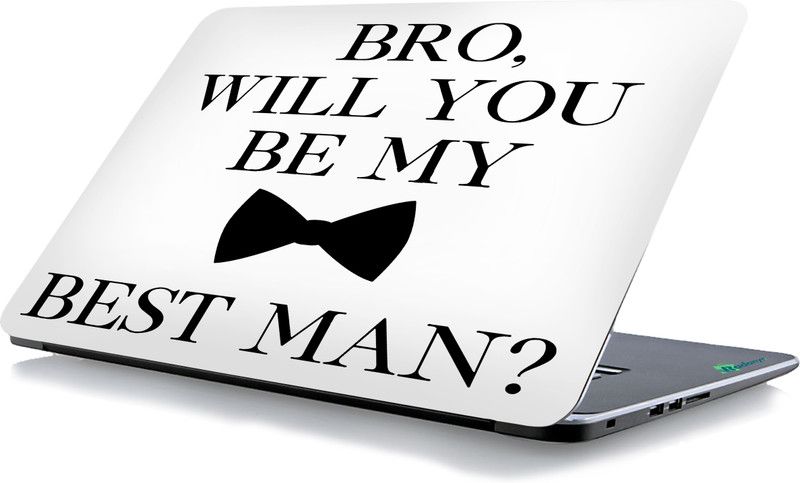 RADANYA Bro Will You Be My Best Man Vinyl Laptop Decal 15