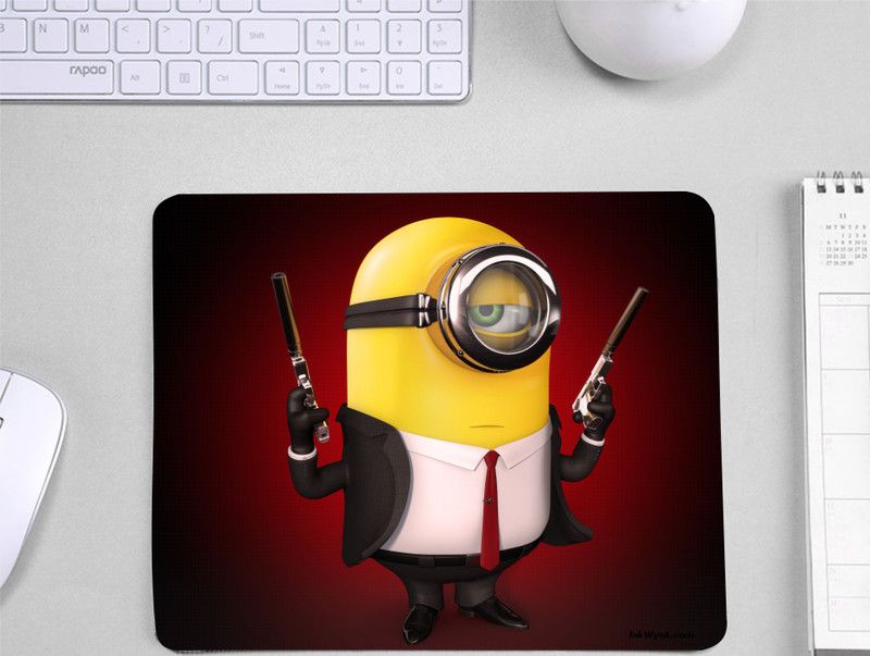 InkWynk Animated Character Spy Costume Printer Designer Lightweight Rubber Grip Mousepad  (Multicolor)