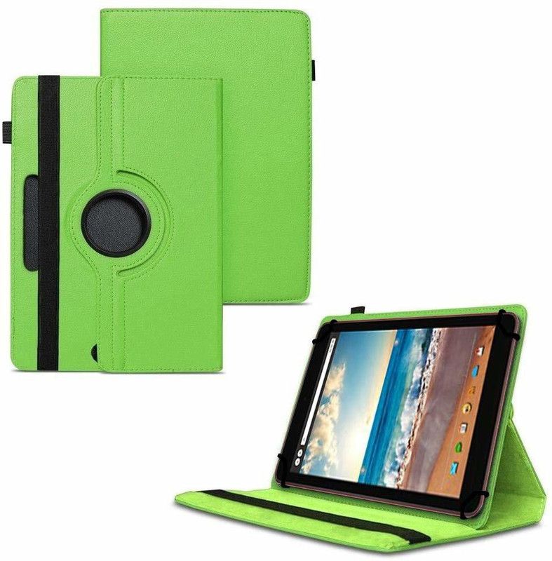 TGK Flip Cover for Dell Venue 8 Tablet (8 inch) with Rotating Leather Stand Case  (Green, Cases with Holder, Pack of: 1)