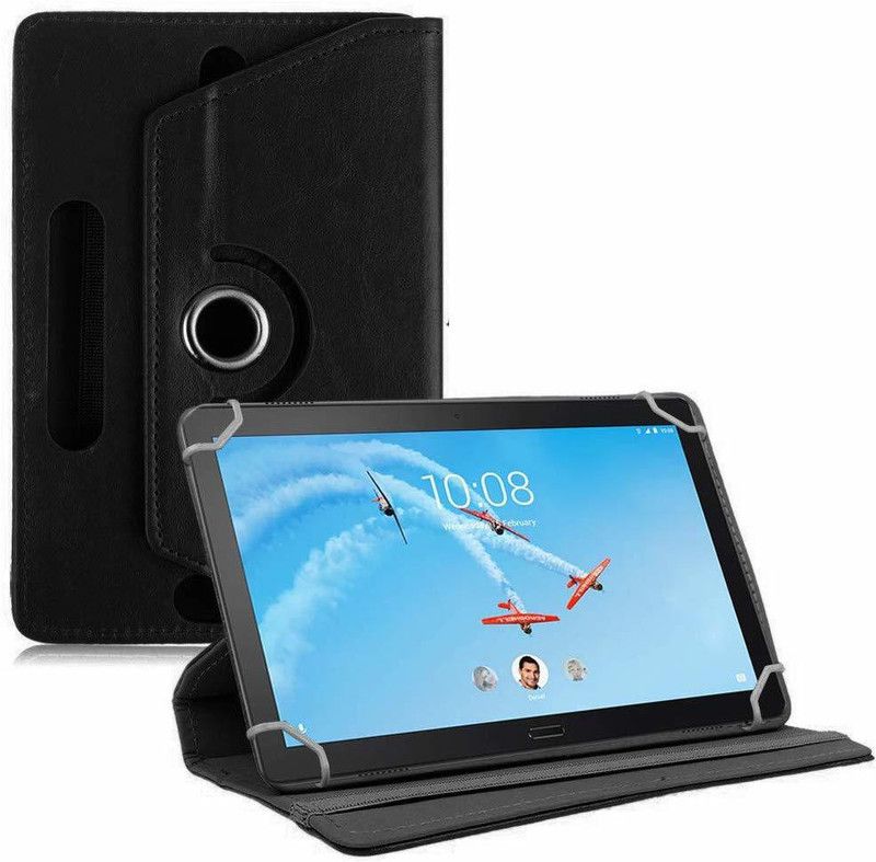 TGK Flip Cover for Lenovo Tab P10 TB-X705F 10.1-Inch  (Black, Cases with Holder, Pack of: 1)