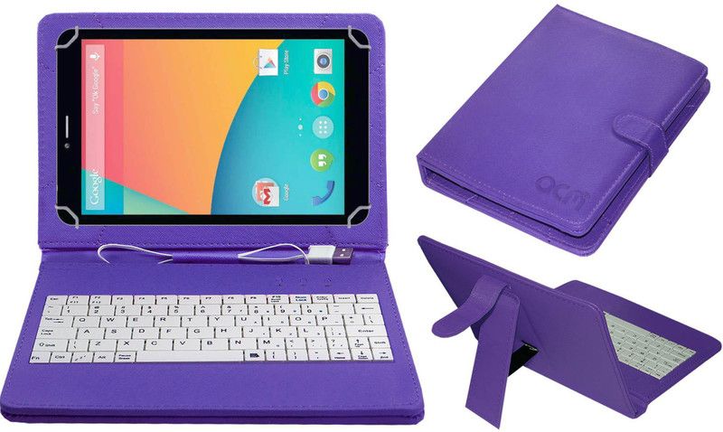 ACM Keyboard Case for Domo Slate Ss5  (Purple, Cases with Holder)