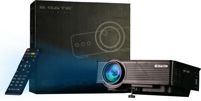 Egate EG i9 MIRACAST LED HD PROJECTOR (2400 lm / 2 Speaker / Wireless / Remote Controller) Portable Projector  (Black)