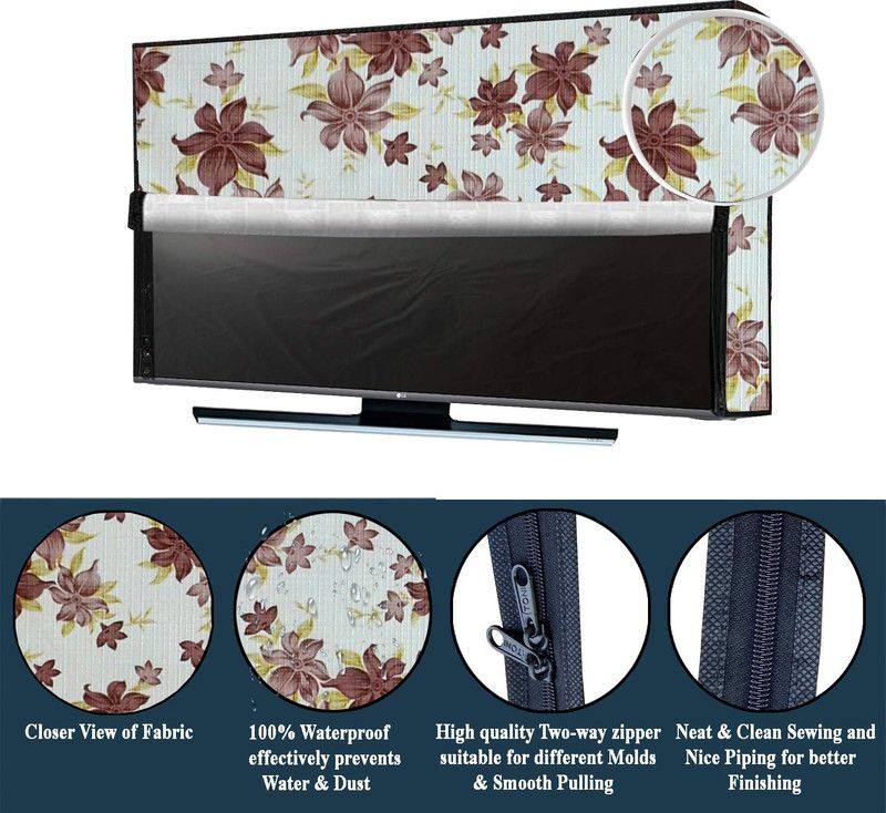 AAVYA UNIQUE FASHION AUF 2 layer dust proof smart LED LCD TV cover for 55 inch LED/LCD/LED /TV Monitor - FASHION/55inch LED/38  (Multicolor)