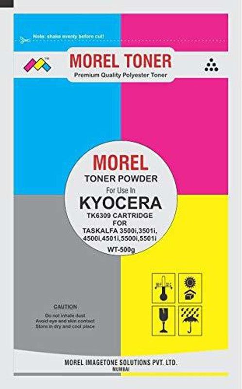 MOREL TK6309 TONER POWDER COMPATIBLE FOR KYOCERA TASKALFA 3500i , 3501i , 4500i , 4501i , 5500i , 5501i PRINTER AND COPIER 500 GMS Black Ink Cartridge