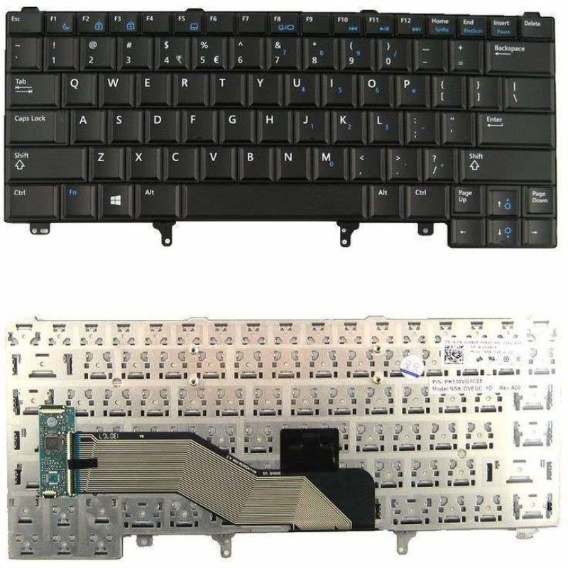 SellZone Laptop Keyboard For Dell Latitude E6430 Non Backlit Internal Laptop Keyboard (Black) Internal Laptop Keyboard  (Black)