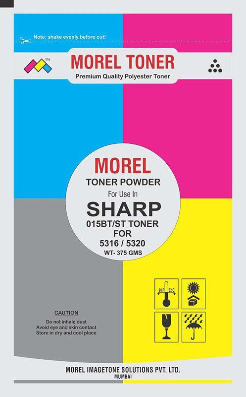 MOREL Toner Powder for use in Sharp 5316 / 50 5320 / 016ST / 015BT / 5015 / 5020 / 5120 Black Ink Toner