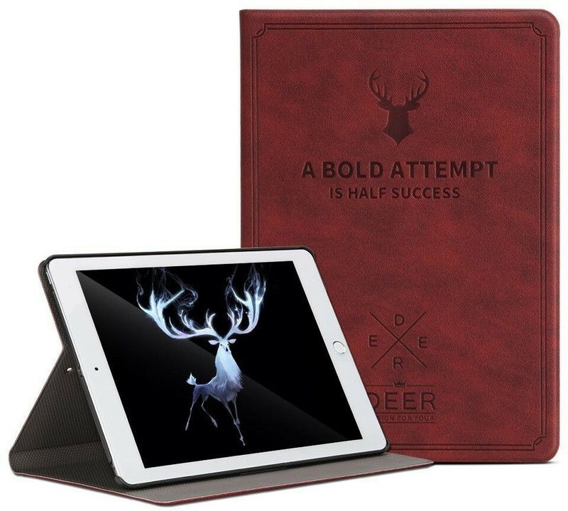 DuraSafe Cases Flip Cover for iPad 9th 2021 8th 2020 7th 2019 Generation [ iPad 9 iPad 8 iPad 7 ] 10.2 Inch Slim Flip Cover  (Maroon, Shock Proof, Pack of: 1)