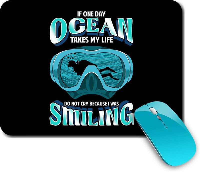 whats your kick Scuba Diving | underwater diving | Game | Fitness |Creative | Printed Mouse Pad/Designer Waterproof Coating Gaming Mouse Pad For Computer/Laptop (Multi7) Mousepad  (Multicolor)