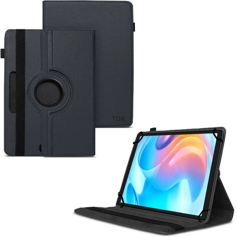 TGK Flip Cover for Realme Pad Mini 8.7 inch Tablet | Realme Pad Mini 4 | Realme Pad Mini 3  (Black, Dual Protection, Pack of: 1)