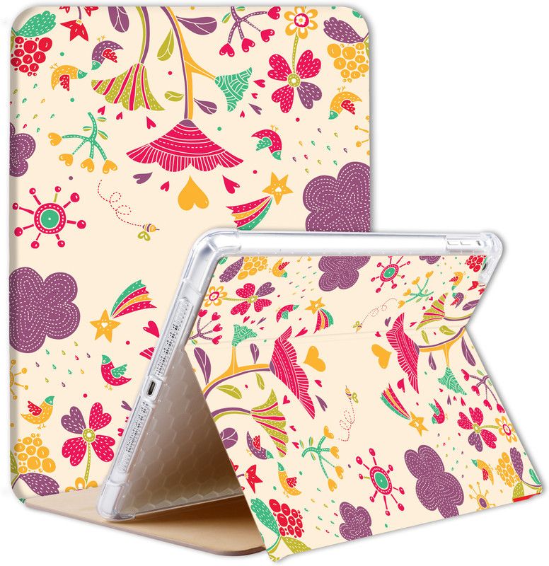 Caseelo Flip Cover for Apple iPad Air 2 / Air 1 Case 9.7" [ A1474 A1475 A1476 A1566 A1567 ]  (Multicolor, Shock Proof, Silicon, Pack of: 1)